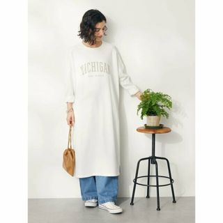 クラフトスタンダードブティック(CRAFT STANDARD BOUTIQUE)の【オフホワイト】10/-ヴィンテージ風天竺 PT OP L/S(ロングワンピース/マキシワンピース)