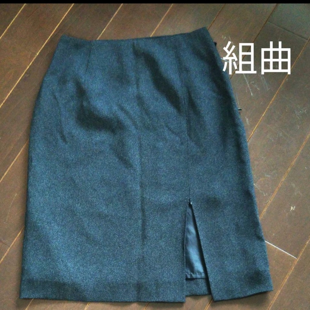 kumikyoku（組曲）(クミキョク)の組曲　クミキョク　タイトスカート　レディース　S　黒 レディースのスカート(ひざ丈スカート)の商品写真