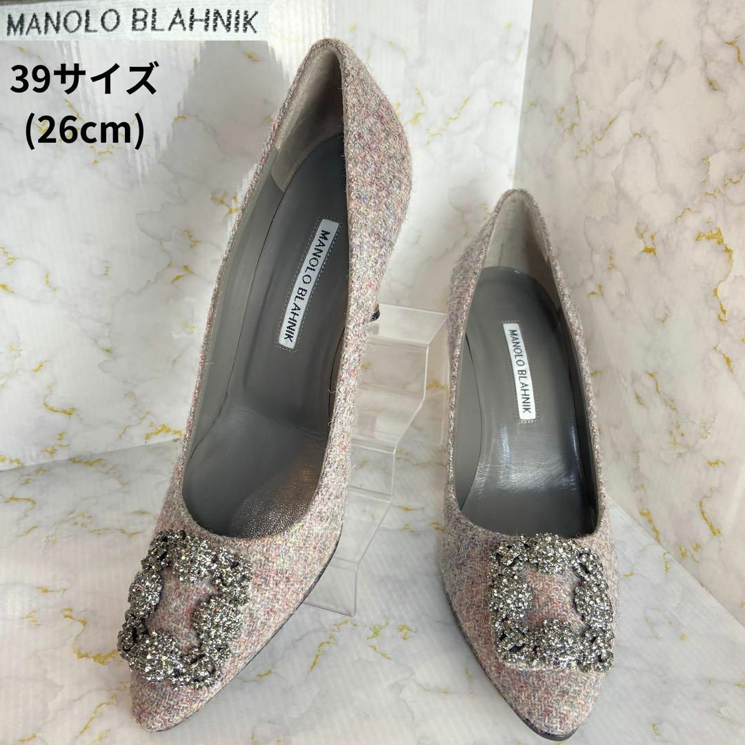 MANOLO BLAHNIK - マノロブラニク✨ほぼ未使用 ハンギシパンプス 39