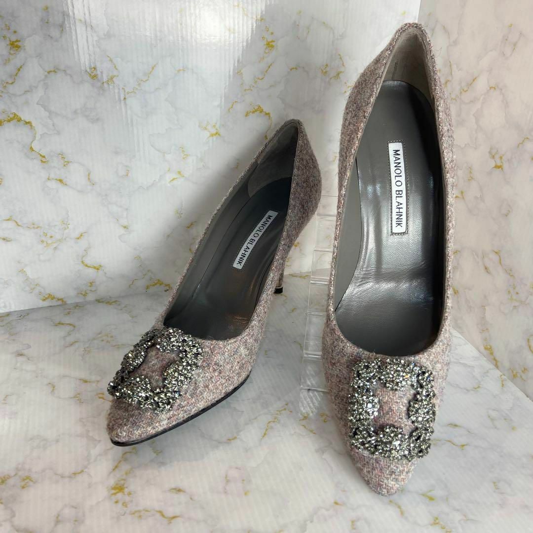 MANOLO BLAHNIK(マノロブラニク)のマノロブラニク✨ほぼ未使用 ハンギシパンプス  39サイズ(約26cm) レディースの靴/シューズ(ハイヒール/パンプス)の商品写真