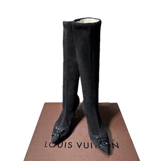 ルイヴィトン(LOUIS VUITTON)の美品✨ LOUIS VUITTON ルイヴィトン✨スエード　ロング　ブーツ(ブーツ)