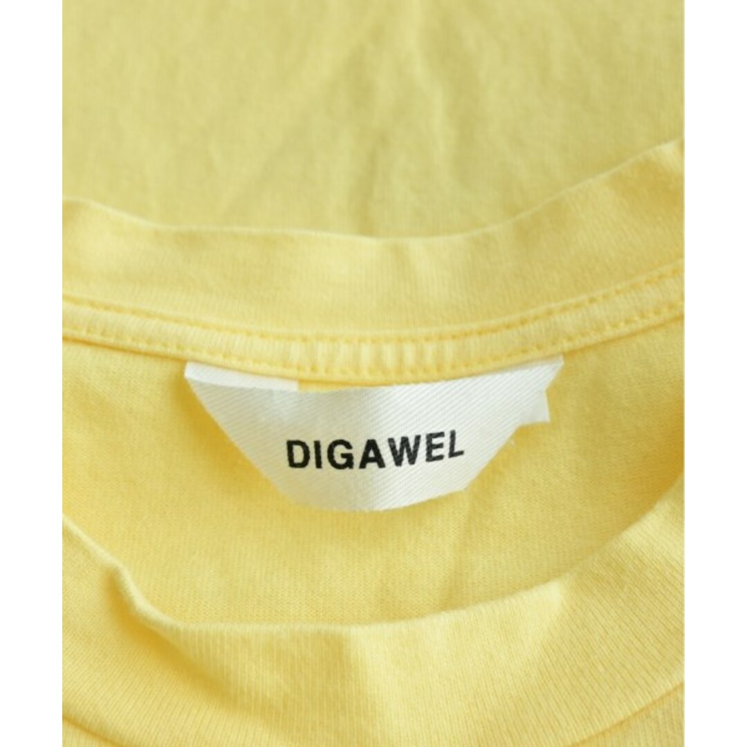 DIGAWEL(ディガウェル)のDIGAWEL ディガウェル Tシャツ・カットソー 1(S位) 黄系 【古着】【中古】 メンズのトップス(Tシャツ/カットソー(半袖/袖なし))の商品写真