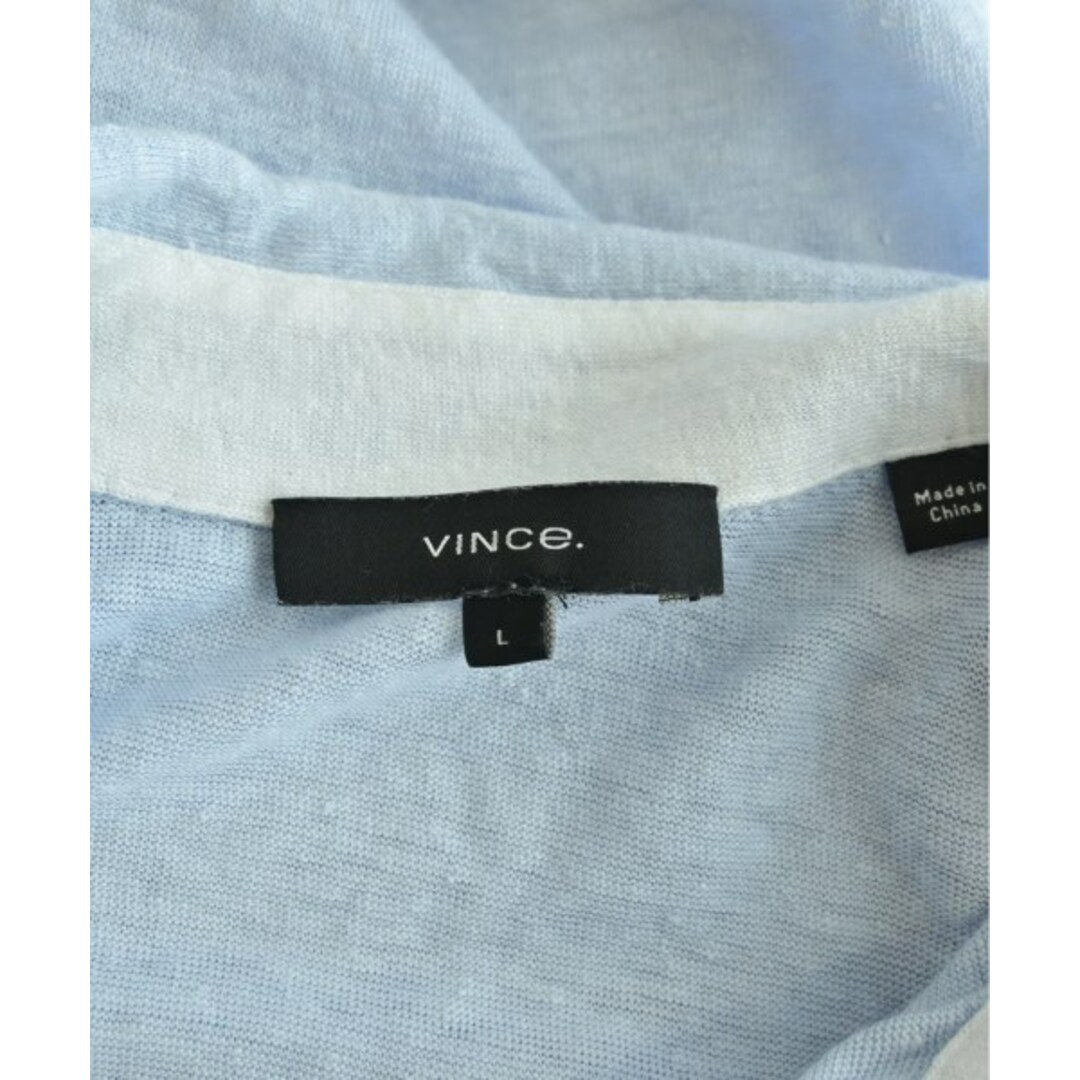 Vince(ビンス)のVince ヴィンス ポロシャツ L 水色 【古着】【中古】 メンズのトップス(ポロシャツ)の商品写真