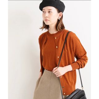 2018AW ALBA アンサンブル イエナ レッド 赤 カーディガン ニット