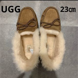 アグ(UGG)のUGGアグ】モカシンALENAアレーナ　ムートン　美品23㎝(スリッポン/モカシン)