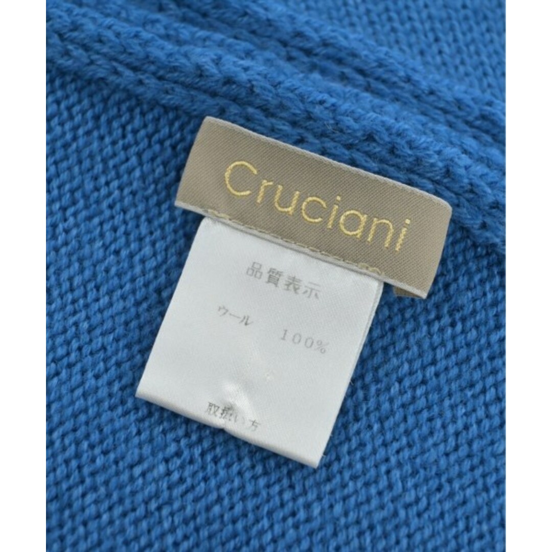 Cruciani(クルチアーニ)のCruciani クルチアーニ マフラー - 青 【古着】【中古】 レディースのファッション小物(マフラー/ショール)の商品写真