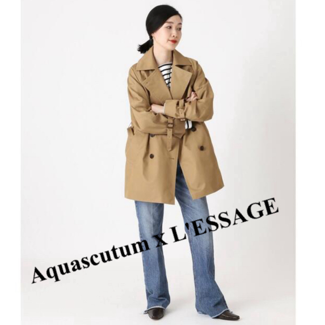 JOURNAL STANDARD - AquascutumxL'ESSAGEのショートトレンチ JOURNAL STANDARD - AquascutumxL'ESSAGEのショートトレンチ