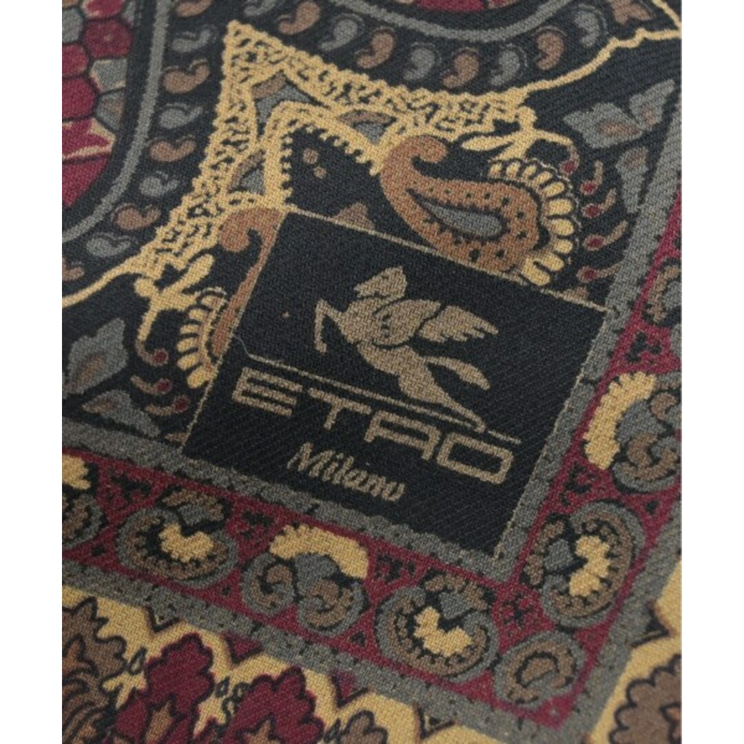 ETRO(エトロ)のETRO エトロ ストール - 茶x赤xグレー等(ペイズリー) 【古着】【中古】 レディースのファッション小物(ストール/パシュミナ)の商品写真