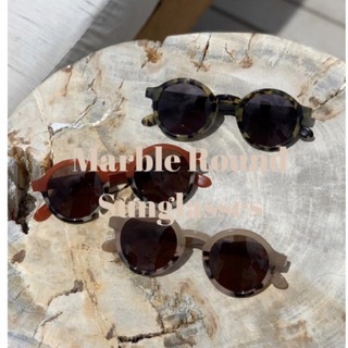 Marble Round Sunglasses