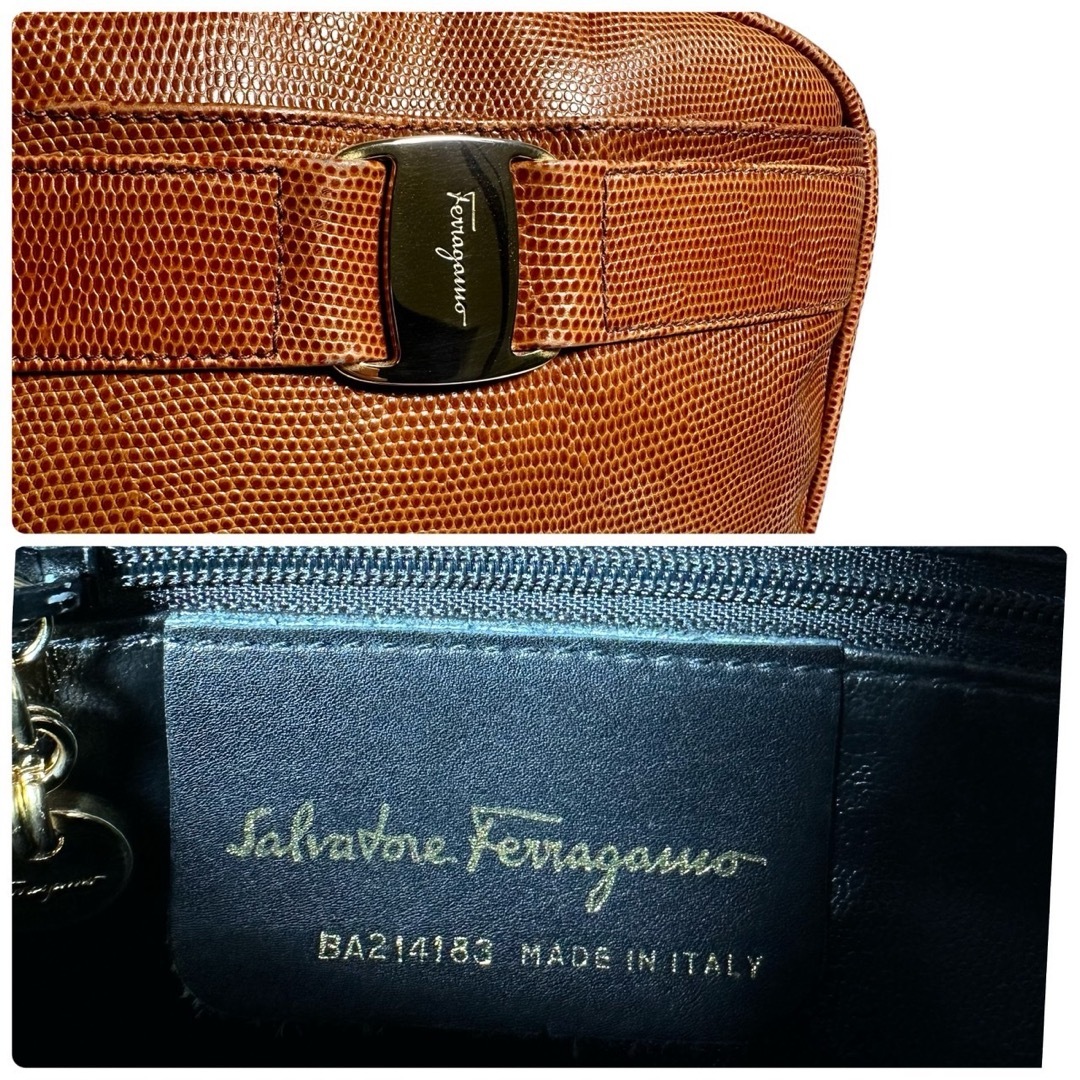 Salvatore Ferragamo(サルヴァトーレフェラガモ)の極上美品✨ サルヴァトーレ フェラガモ✨ ヴァラ　　ショルダーバッグ レディースのバッグ(ショルダーバッグ)の商品写真