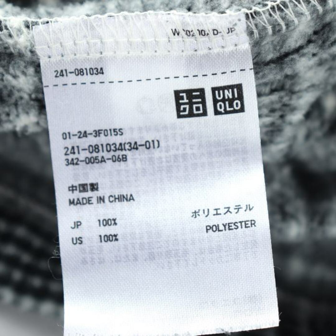 UNIQLO(ユニクロ)のユニクロ ブルゾン ジャケット アウター 薄手 レディース Mサイズ ブラック ホワイト UNIQLO レディースのジャケット/アウター(ブルゾン)の商品写真