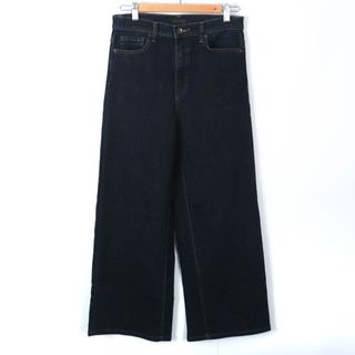 ユニクロ(UNIQLO)のユニクロ デニムパンツ ワイド UNIQLO JEANS  レディース 26(66cm)サイズ ネイビー UNIQLO(デニム/ジーンズ)