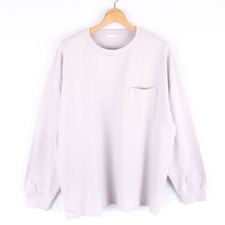 ユニクロ(UNIQLO)のユニクロ 長袖Ｔシャツ 胸ポケット シンプル メンズ XLサイズ パープル UNIQLO(Tシャツ/カットソー(七分/長袖))