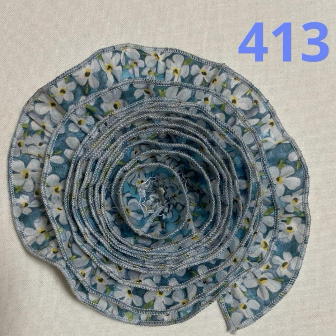413リバティ生地　ギャザーリボン ハンドメイドの素材/材料(生地/糸)の商品写真