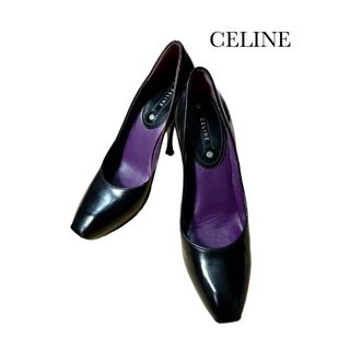 セリーヌ(celine)の美品✨ CELINE セリーヌ✨　レザー　パンプス　ヒール(ハイヒール/パンプス)