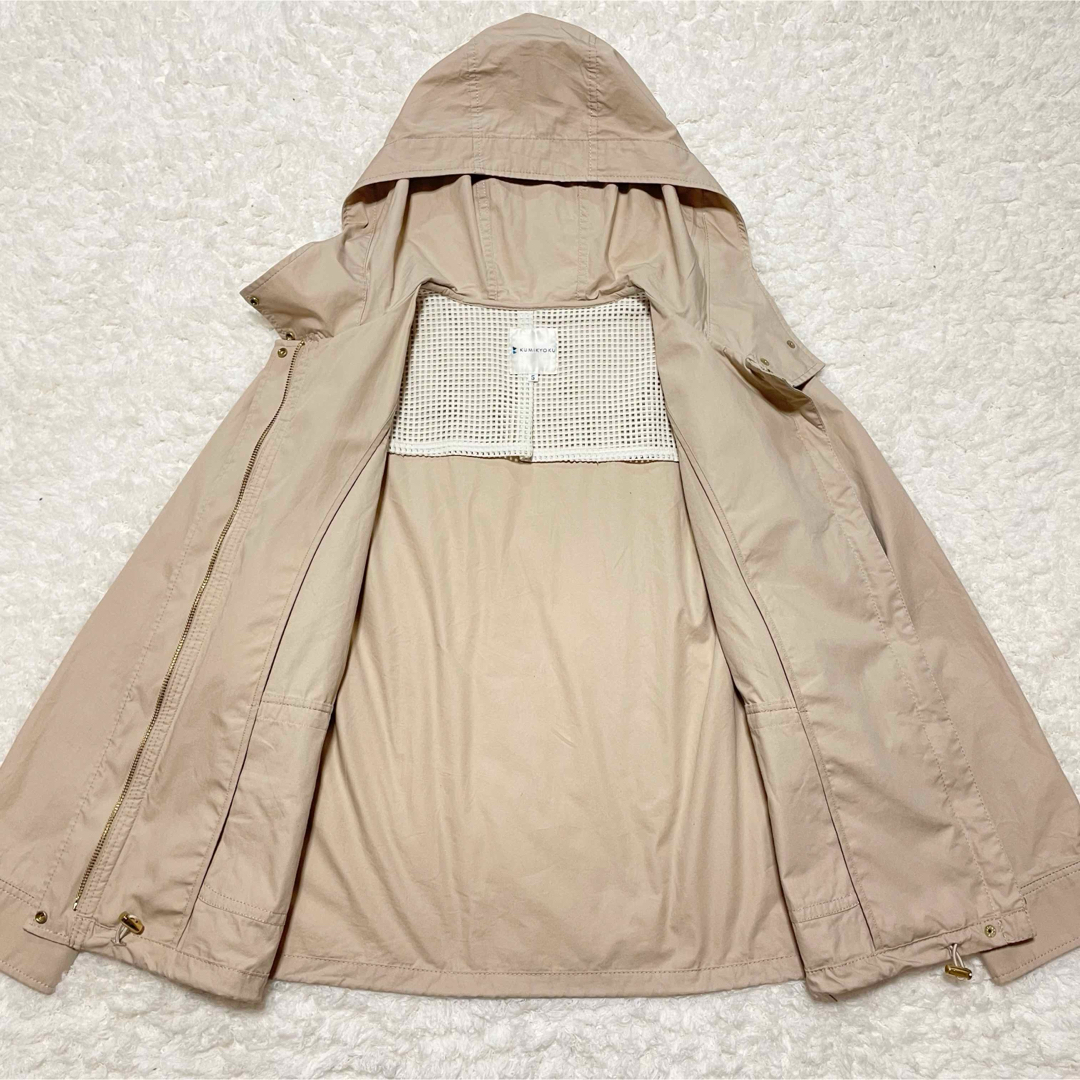kumikyoku（組曲）(クミキョク)の美品　クミキョク　大きいサイズ 5　コットン　撥水　マウンテンパーカー　ブルゾン レディースのジャケット/アウター(ブルゾン)の商品写真