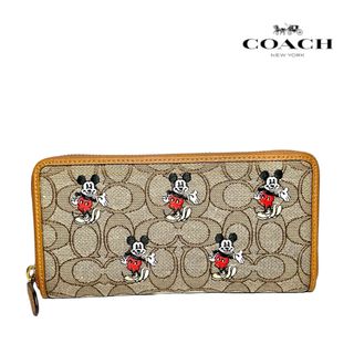 COACH - コーチ アコーディオン ジップ ウォレット 長財布 フローラル