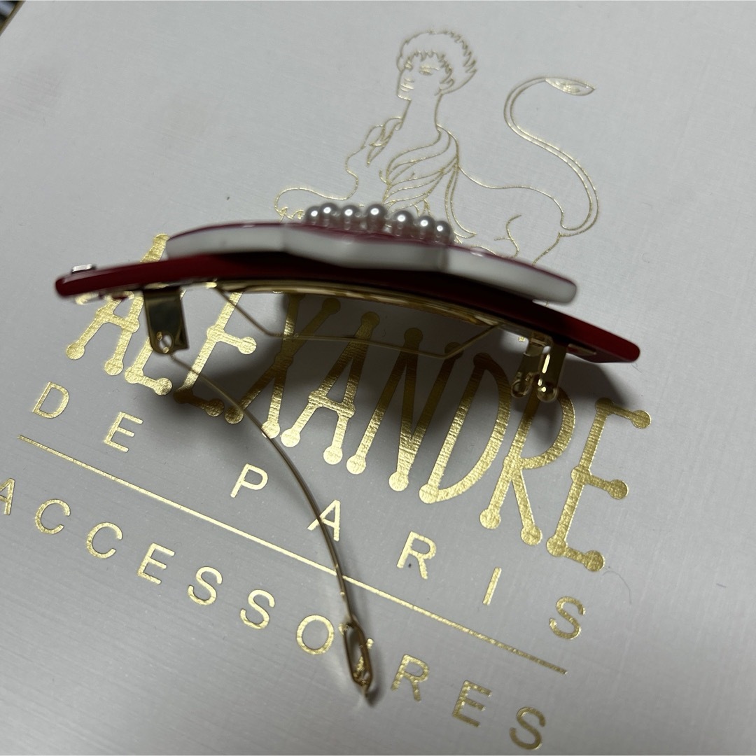 Alexandre de Paris - アレクサンドルドゥパリ お花バレッタ 6㎝の通販 Alexandre de Paris - アレクサンドルドゥパリ お花バレッタ 6㎝の通販
