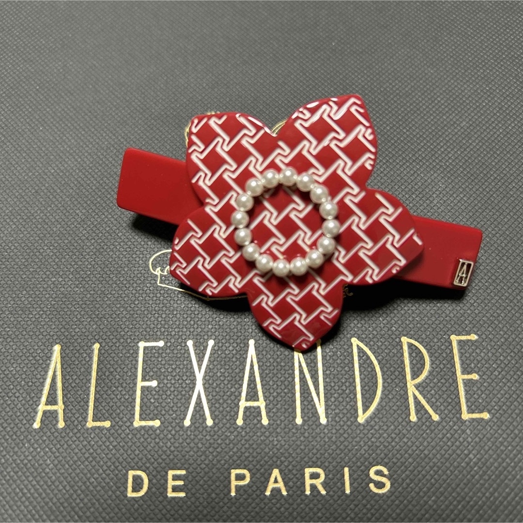 Alexandre de Paris - アレクサンドルドゥパリ お花バレッタ 6㎝の通販 Alexandre de Paris - アレクサンドルドゥパリ お花バレッタ 6㎝の通販