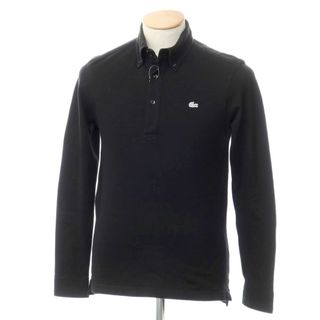 ラコステ(LACOSTE)の【中古】ラコステ LACOSTE 鹿の子コットン 長袖ポロシャツ ブラック【サイズ2】【メンズ】(ポロシャツ)