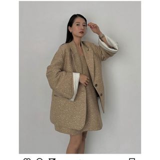 Hermes - 本物 エルメス 3B レザーZIP リネン ジャケット 38 ライト