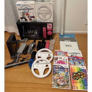 ウィー(Wii)のwii本体　ソフト　コントローラー　セット(家庭用ゲーム機本体)