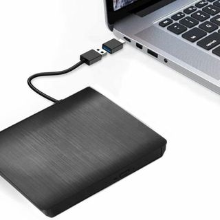 TYPE-C付き【進化バージョン USB3.0】外付け DVDドライブ(PC周辺機器)