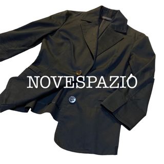 ノーベスパジオ(NOVESPAZIO)の【NOVESPAZIO／ノーベスパジオ】テーラードジャケット 38 美品 日本製(テーラードジャケット)