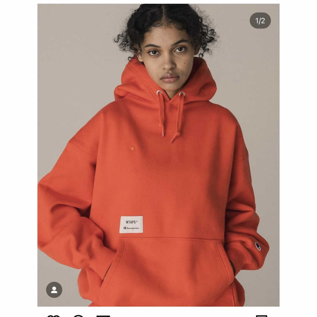 W)taps(ダブルタップス)のWtaps x Champion Academy Hooded "Orange" メンズのトップス(パーカー)の商品写真