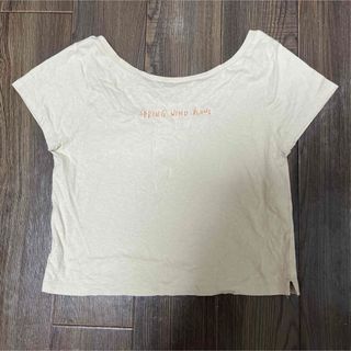 フーズフーチコ(who's who Chico)のchicoロゴ入りチビTシャツ(カットソー(半袖/袖なし))