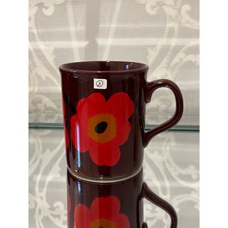 マリメッコ(marimekko)の【③ マリメッコ　ウニッコ　マグカップ　made in England 】(グラス/カップ)