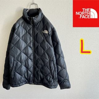 ザノースフェイス(THE NORTH FACE)のノースフェイス　ダウンジャケット　キルティングダウン　ブラック　レディースＬ(ダウンジャケット)