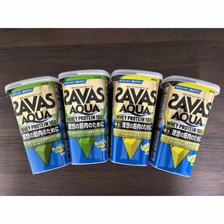 ザバス(SAVAS)のSAVASホエイプロテイン グレープフルーツ風味、レモン風味280g4本セット(プロテイン)