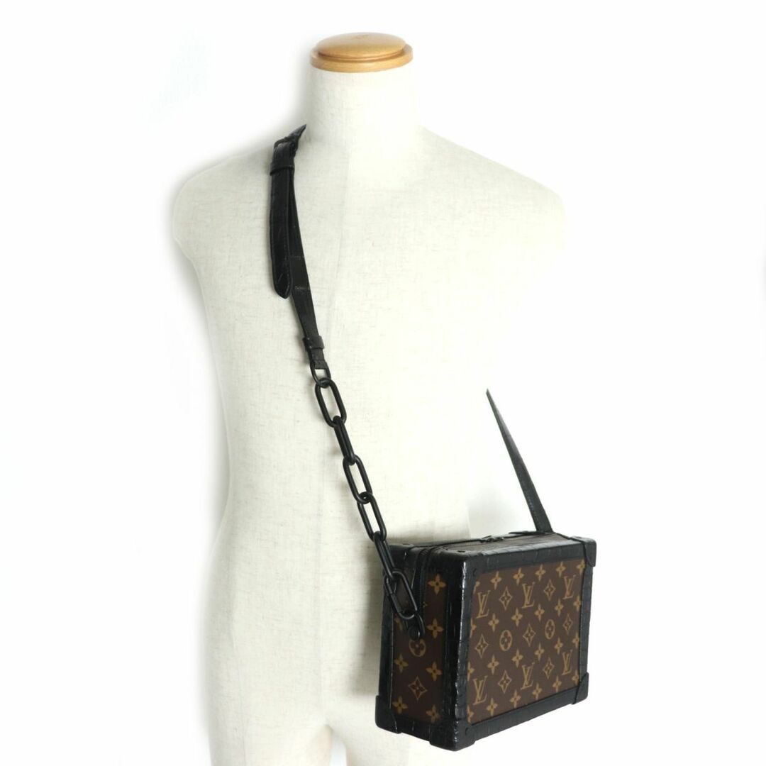 LOUIS VUITTON(ルイヴィトン)の未使用品▼LOUIS VUITTON ルイヴィトン N98255 ソフトトランク モノグラム クロコダイル エキゾチックレザー ショルダーバッグ 仏製 袋付き メンズのバッグ(ショルダーバッグ)の商品写真