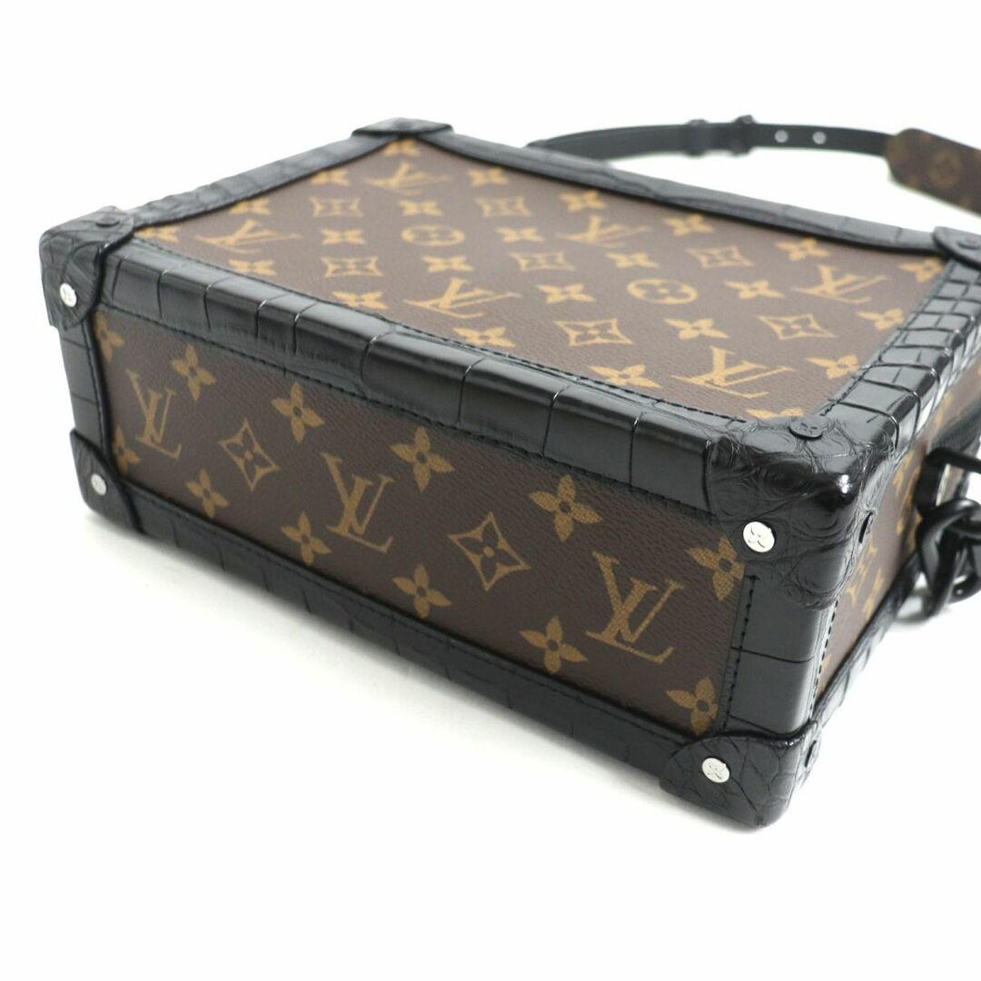 LOUIS VUITTON(ルイヴィトン)の未使用品▼LOUIS VUITTON ルイヴィトン N98255 ソフトトランク モノグラム クロコダイル エキゾチックレザー ショルダーバッグ 仏製 袋付き メンズのバッグ(ショルダーバッグ)の商品写真