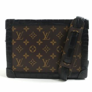 ルイヴィトン(LOUIS VUITTON)の未使用品▼LOUIS VUITTON ルイヴィトン N98255 ソフトトランク モノグラム クロコダイル エキゾチックレザー ショルダーバッグ 仏製 袋付き(ショルダーバッグ)