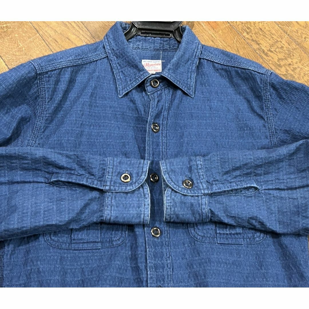 MOMOTARO JEANS - *桃太郎ジーンズ 総柄織り インディゴ染め MOMOTARO JEANS - *桃太郎ジーンズ 総柄織り インディゴ染め