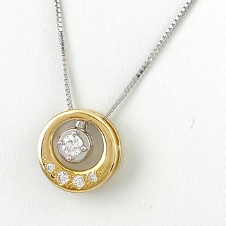 タサキ(TASAKI)のタサキ メレダイヤ デザインネックレス K18 【中古】(ネックレス)