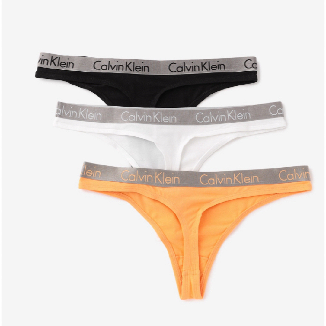 Calvin Klein(カルバンクライン)のCalvin Klein   Tバック  3パック XS 定価6600 レディースの下着/アンダーウェア(ショーツ)の商品写真