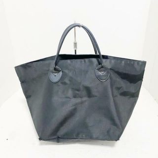 エルベシャプリエ(Herve Chapelier)のHerve Chapelier(エルベシャプリエ) トートバッグ レザーハンドル舟型トートM 黒 NDライン ナイロン×レザー(トートバッグ)