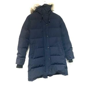 CANADA GOOSE - CANADA GOOSE(カナダグース) ダウンコート サイズM レディース - 3802LA ダークネイビー×ベージュ 長袖/冬