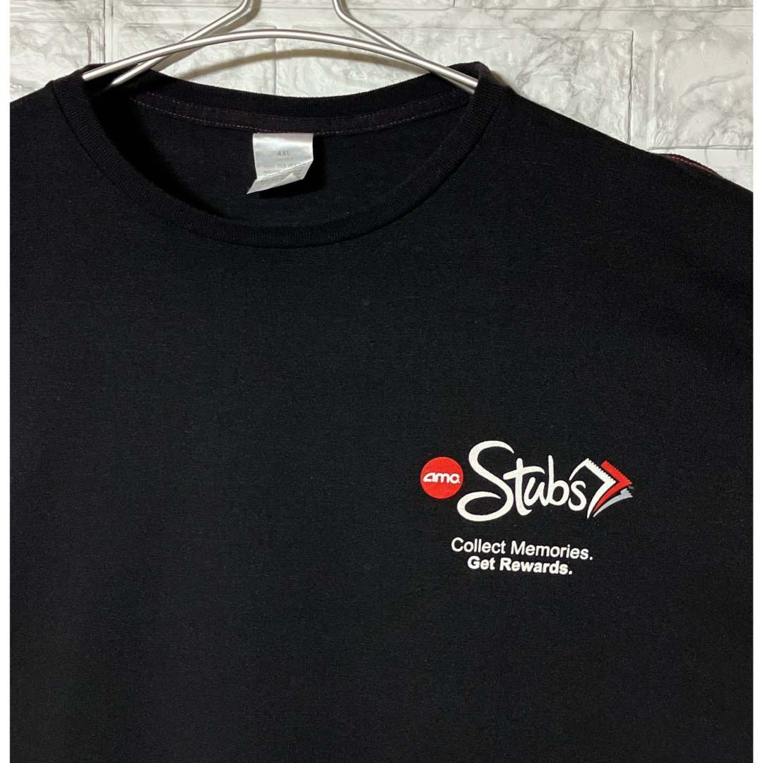 【レア】US古着 4XLsize ビッグサイズ VINTAGE ブラックTシャツ メンズのトップス(Tシャツ/カットソー(半袖/袖なし))の商品写真
