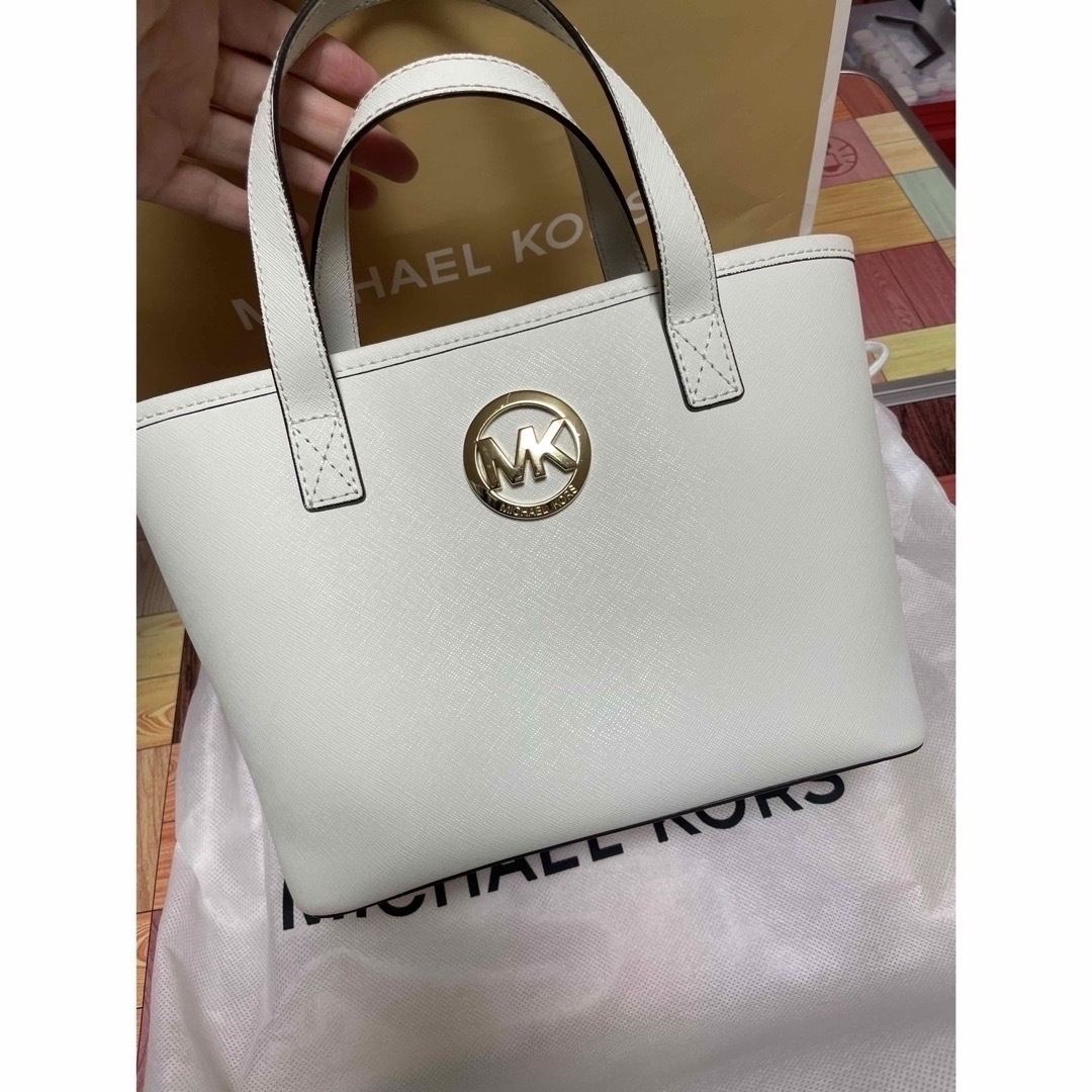 Michael Kors - マイケルコース／ハンドバッグホワイトused良品送料