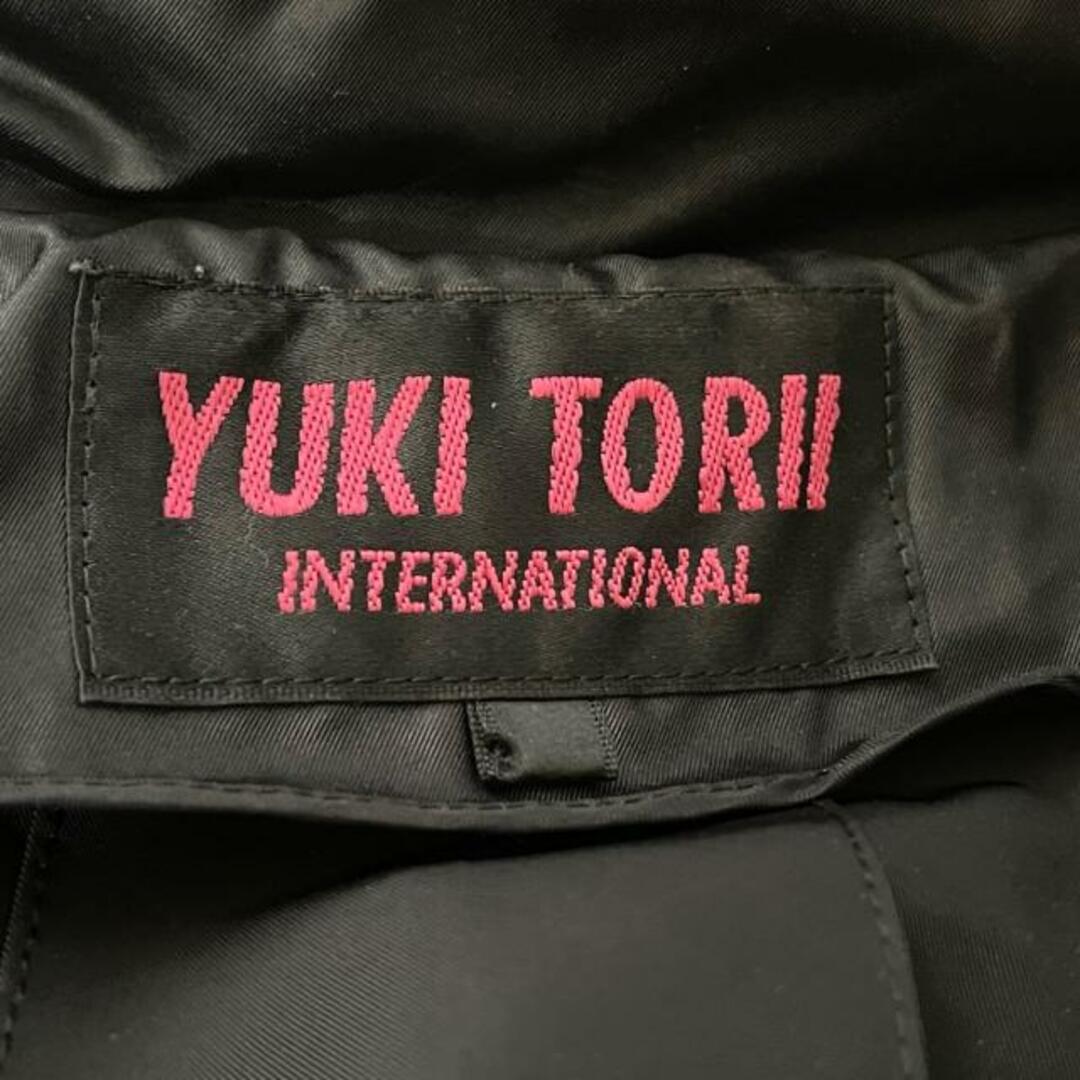 YUKI TORII INTERNATIONAL(ユキトリイインターナショナル)のYUKITORII(ユキトリイ) コート サイズ38 M レディース美品  - 黒 長袖/春/秋 レディースのジャケット/アウター(その他)の商品写真