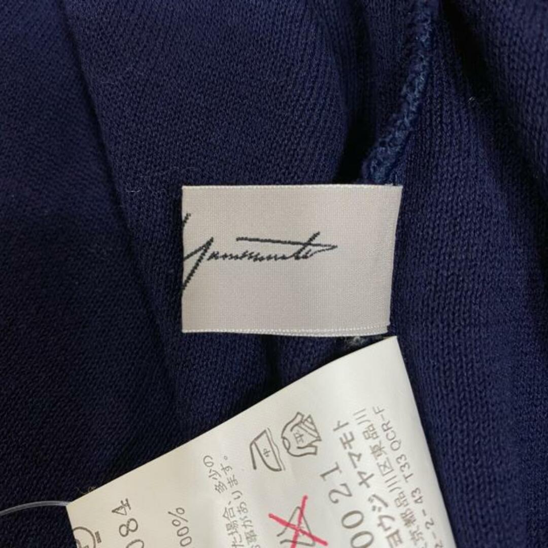 Yohji Yamamoto(ヨウジヤマモト)のyohjiyamamoto(ヨウジヤマモト) 長袖セーター サイズ2 M レディース美品  - ダークネイビー タートルネック レディースのトップス(ニット/セーター)の商品写真
