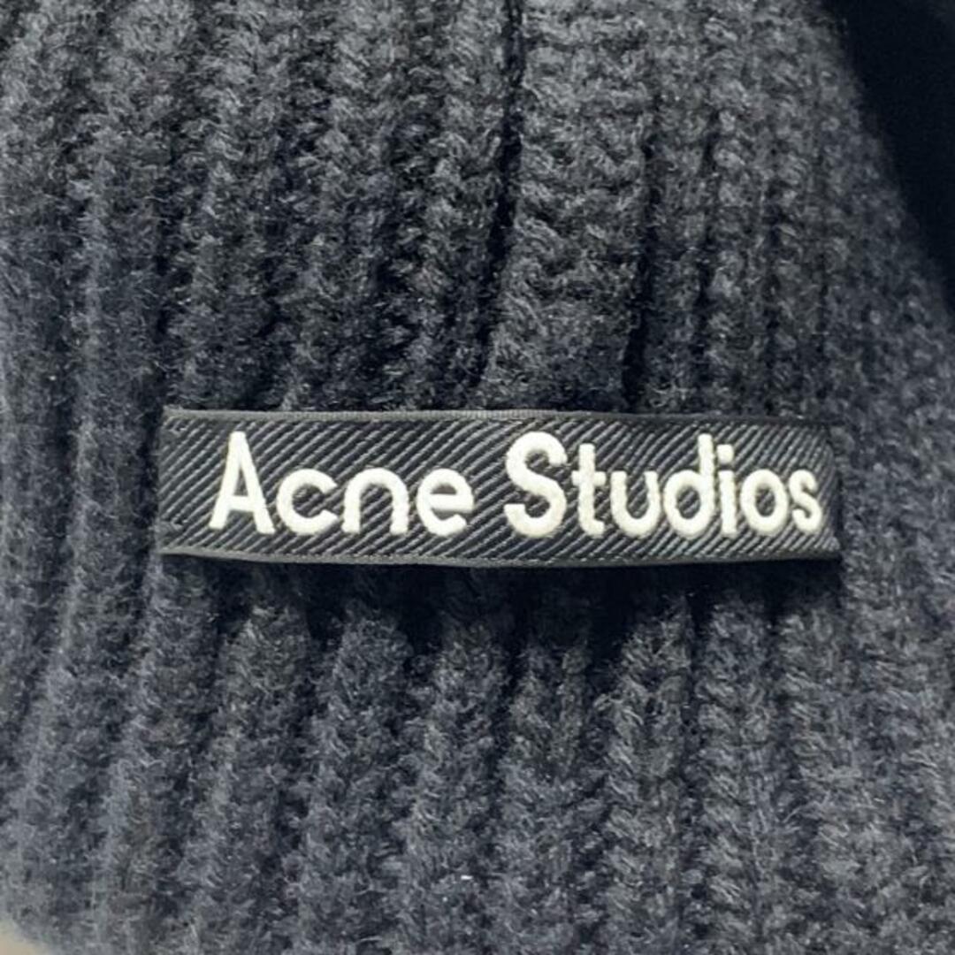 Acne Studios(アクネストゥディオズ)のACNE STUDIOS(アクネ ストゥディオズ) ニット帽 - 黒 ウール レディースの帽子(ニット帽/ビーニー)の商品写真