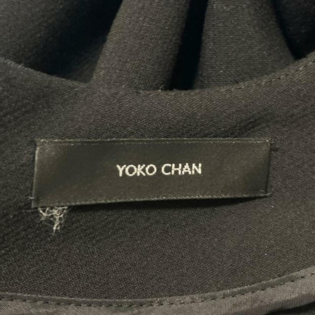 YOKO CHAN(ヨーコ チャン) ワンピース サイズ36 S レディース - 黒×白 長袖/ミニ/ティアード レディースのワンピース(その他)の商品写真