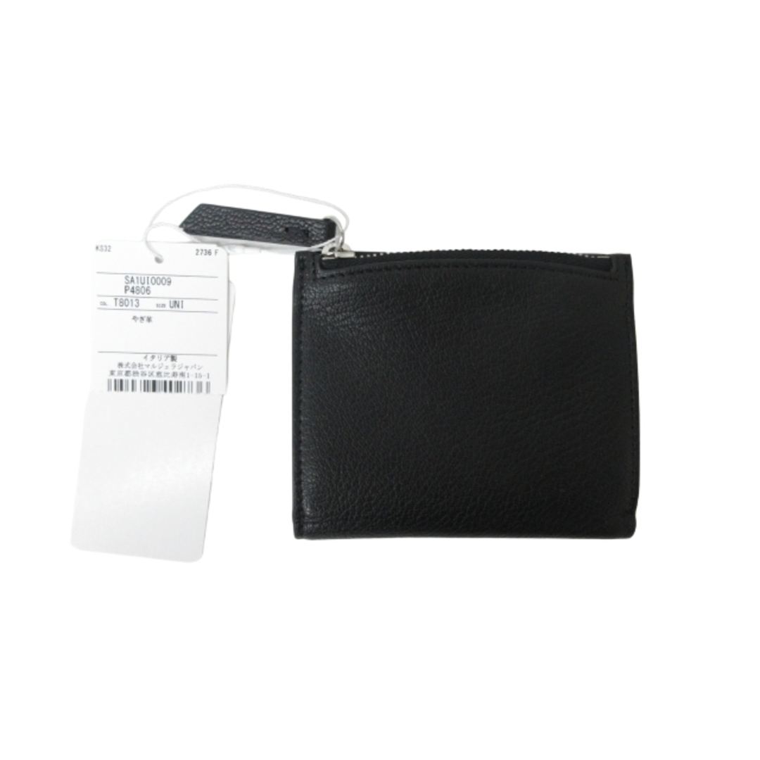 Maison Martin Margiela(マルタンマルジェラ)のメゾンマルジェラ 24SS ショートウォレット 二つ折り財布 レザー 黒 メンズのファッション小物(折り財布)の商品写真