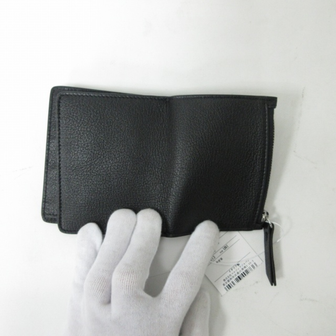 Maison Martin Margiela(マルタンマルジェラ)のメゾンマルジェラ 24SS ショートウォレット 二つ折り財布 レザー 黒 メンズのファッション小物(折り財布)の商品写真