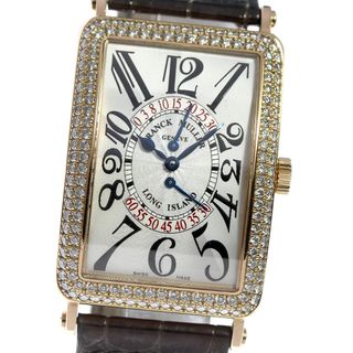 フランクミュラー(FRANCK MULLER)のフランクミュラー FRANCK MULLER 1100DSRD ロングアイランド ビーレトログラード K18PG ダイヤベゼル 自動巻き メンズ 箱付き_798287(腕時計(アナログ))